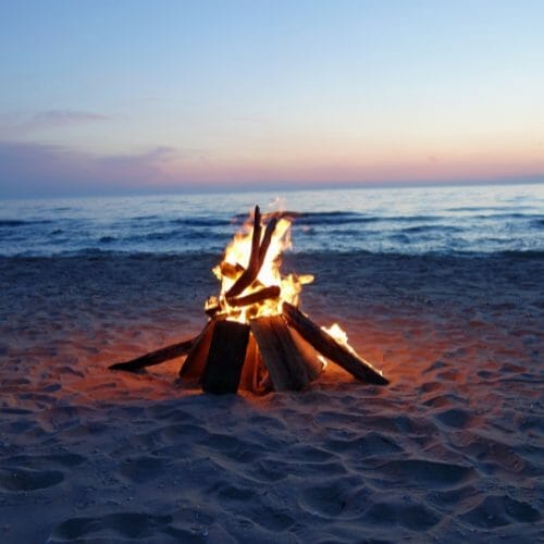 30a florida beach bonfire.