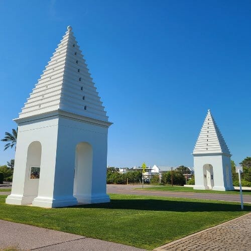 The Butteries or building architecture at Alys Beach.