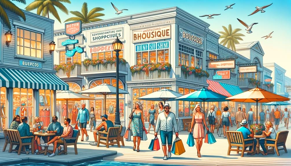charming coastal boutique shopping