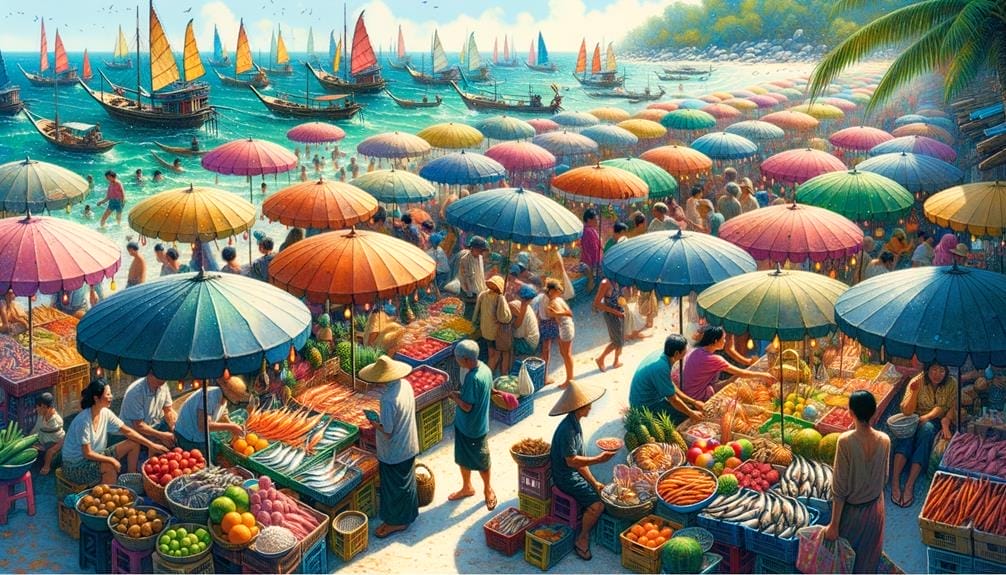 coastal community s vibrant markets