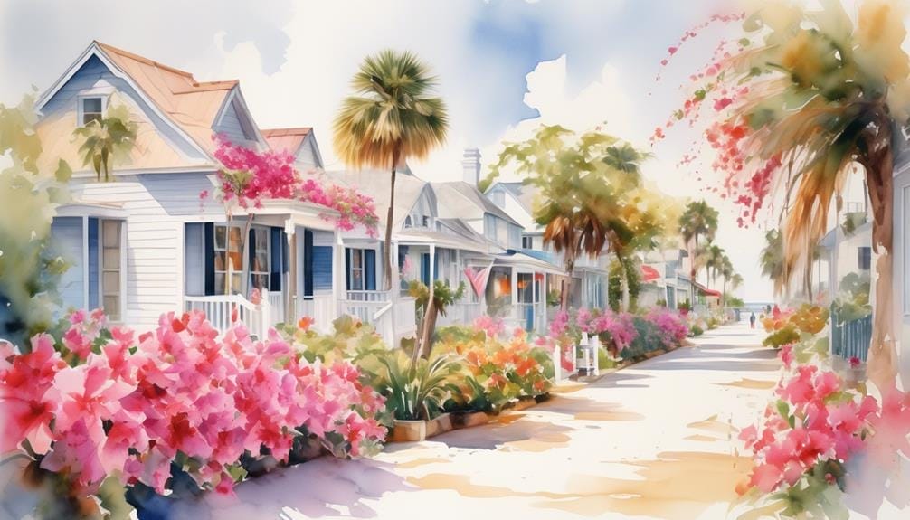 colorful depictions of idyllic towns