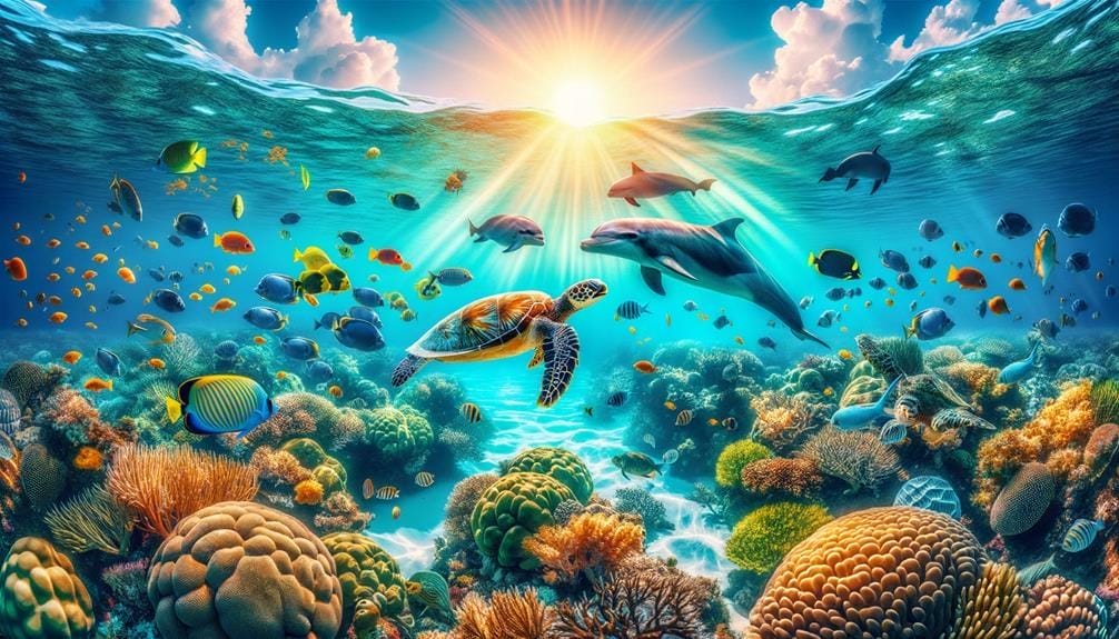 exploring underwater wildlife