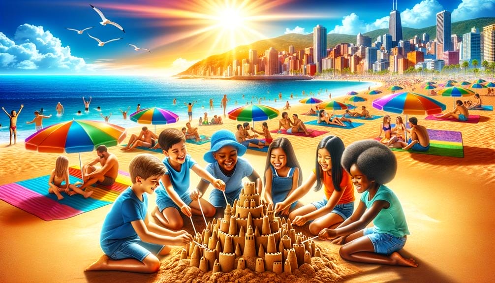 family friendly beaches by the sea