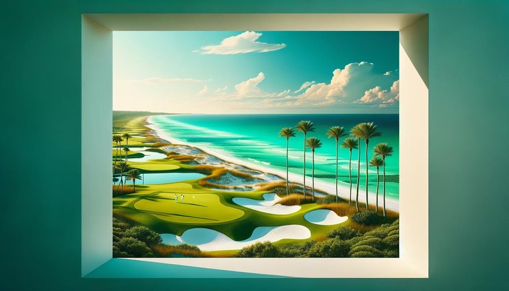 luxurious beachfront golf community