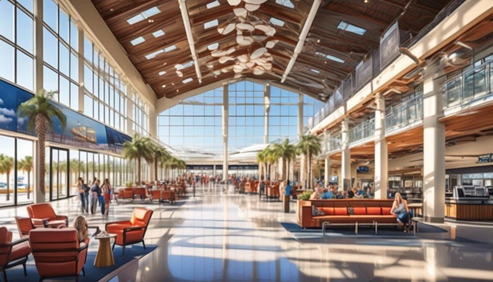 modern airport terminal facilities