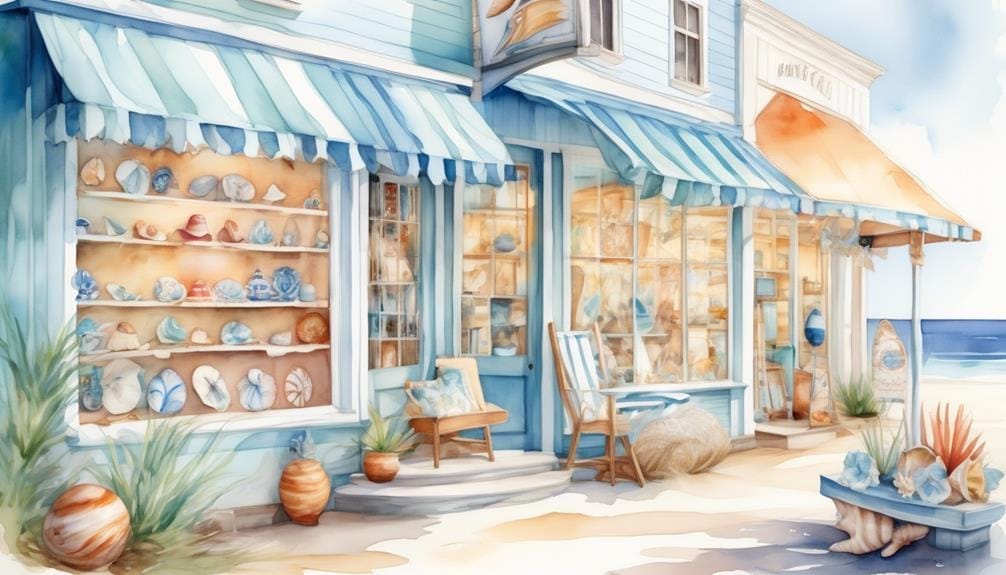shops by the seaside