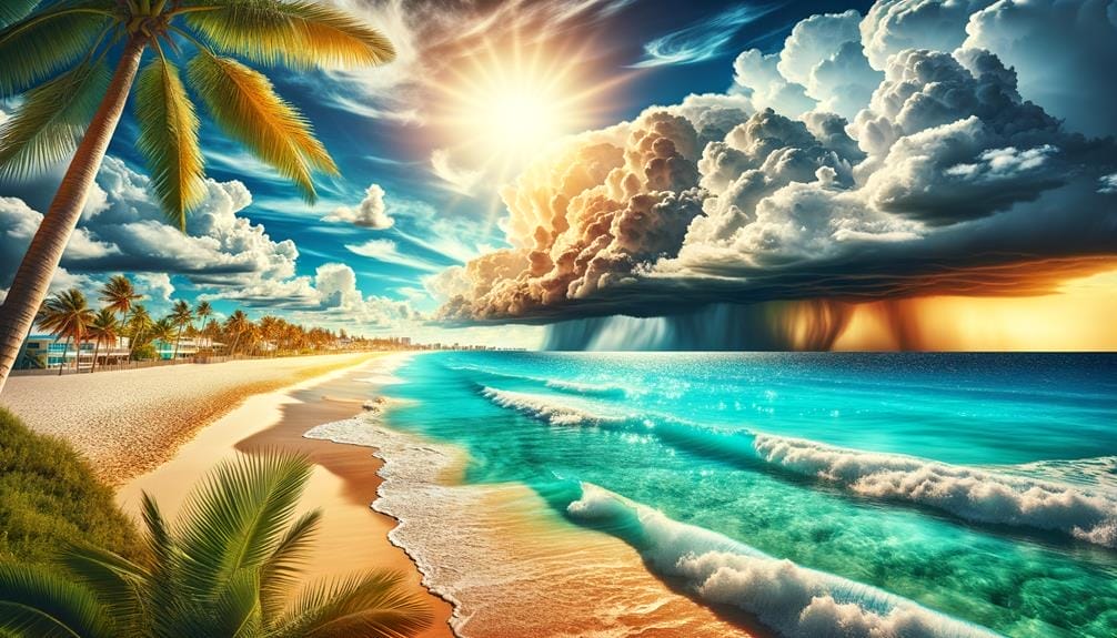 sunny skies coastal breezes