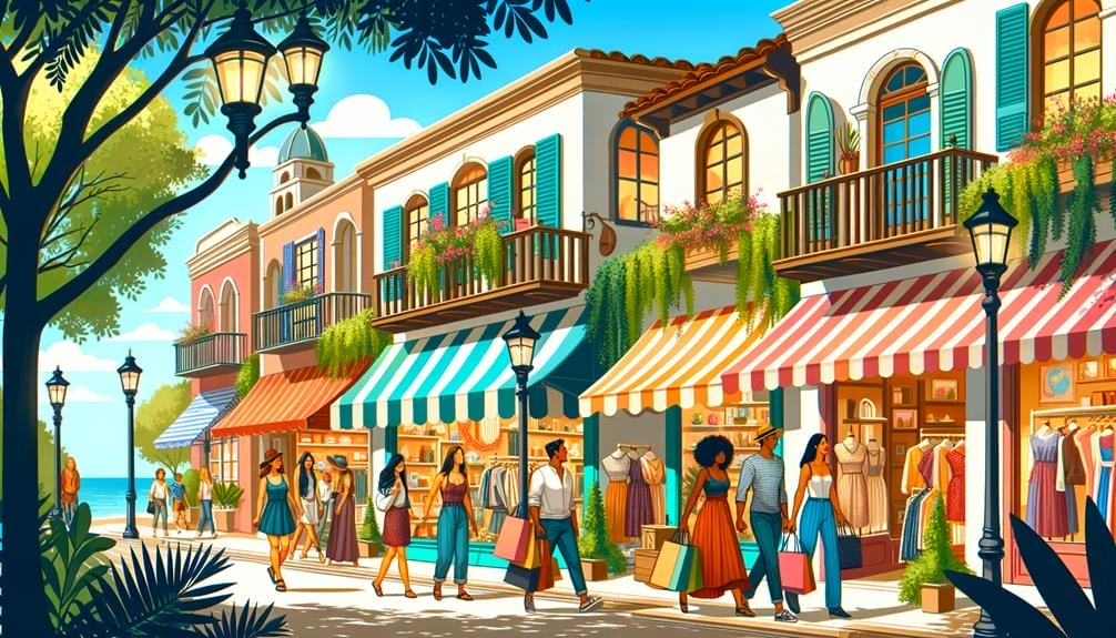watercolor florida shopping paradise